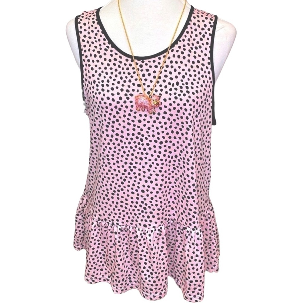 Kate Spade Polkadot Peplum Knit Sleep